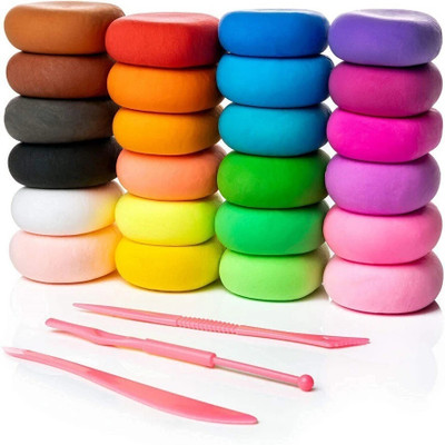 DSR 12 Color/Set Light Clay Air Dry Polymer Plasticine Modelling Clay Super Light