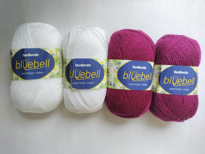 vardhman knitting yarn VARDHMAN BLUEBELL YARN-pack of 4 balls (each ball 100 gm)