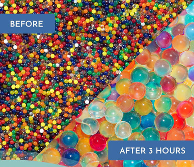 AquaBloom colorfully Magic Water Beads / Orbeez – 500 Approx. Pieces (Medium Size)
