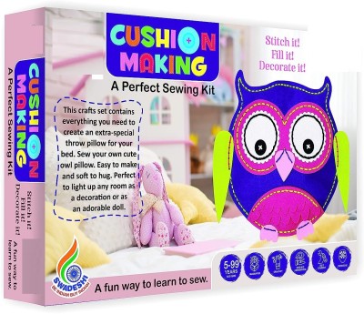 zokato Cushion Making Owl a Perfect Sewing DIY kit for Kids