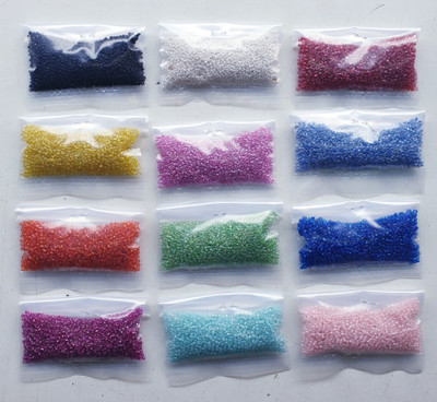 Haya 12Colors glass beads,jewelry making and other craft making beads,Total beads 144