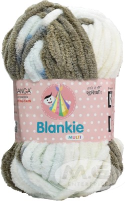 KNIT KING Knitting Yarn Thick Chunky Wool, Blankie White Mouse 100 gms