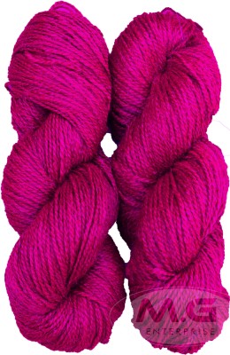 Simi Enterprise Vardhman Rabit Excel Magenta (200 gm) Wool Hank Hand knitting wool Art-FDD