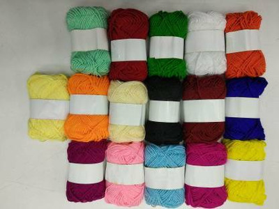 manrish Multicolor Thread(200 m Pack of16)