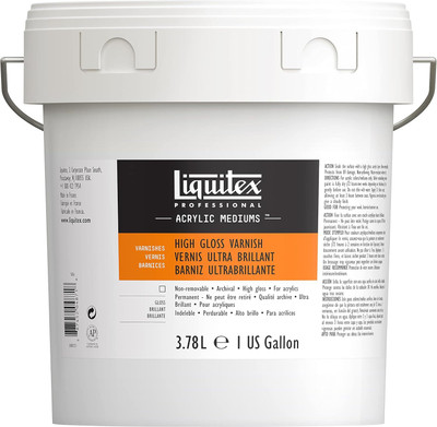 Liquitex Professional High Gloss Varnish 3378ml 1 Gallon Acrylic Medium(3378 ml)