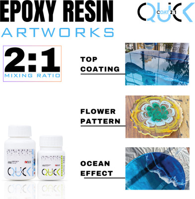 EPOKE Art Resin Hardener 2:1 120 Grams Smooth Ultra Clear Finish for Beginners Artists Resin Art Medium(120 ml)