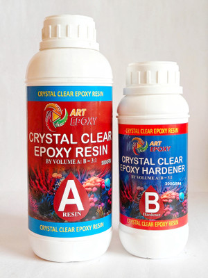 ArtEpoxy 3:1 Crystal Clear Epoxy Resin Art Kit-High Gloss, Bubble-Free Resin Art Medium(1200 ml)