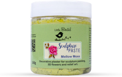 LITTLE BIRDIE Sculpture Paste Mellow Moss 160gm Bottle Pastel Medium(160 ml)