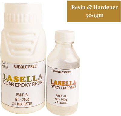 Lasella Resin and Hardener Art kit 300gm DIY Resin Art Medium(300 ml)