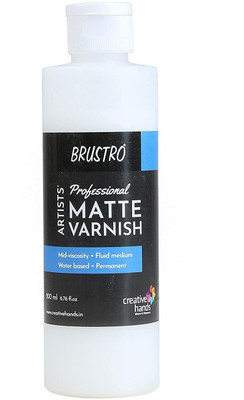 BRuSTRO Artists' Professional Matte Varnish 200ml Matte Varnish(200 ml)