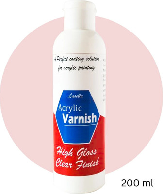 Lasella Multi-Surface Acrylic Varnish – Non-Yellowing Finish 200 ml Gloss Varnish(200 ml)