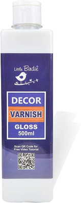 LITTLE BIRDIE Artist's Picture Varnish For Oil & Acrylic Paint Gloss Varnish(500 ml)