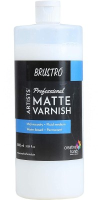 BRuSTRO Artists' Professional Matte Varnish 1000ml Matte Varnish(1000 ml)