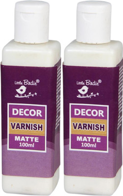 LITTLE BIRDIE Decor Varnish Matte 100 ml x 2, Set of 2 Matte Varnish(200 ml)