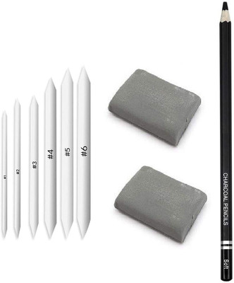 ArtKraft Kneadable Eraser and White Paper Blending Stumps