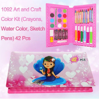RQPFAB 42 Pc Color Kit ,All in 1 Colors Box. Art Craft Kit. (MULTICOLOR SET)