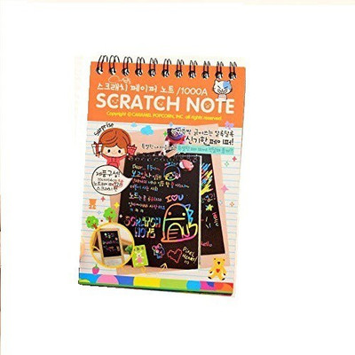 ALORNOR K Scratch Book for Kids Creative Drawing Activity with Stylus,10 Paper Sheets13