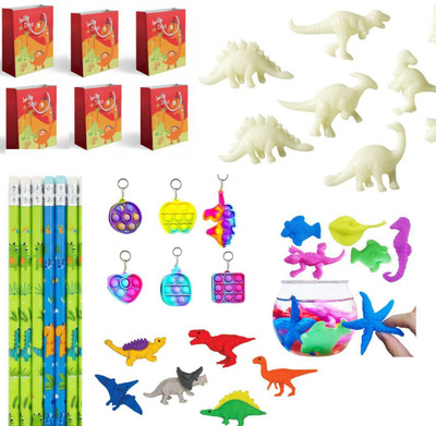 utsub 36 Pcs Dinosaur theme birthday return gifts combo pack for kids cute Dino