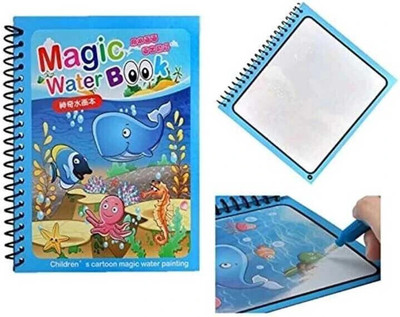 JellyPops Magic Water Colouring Books Unlimited Fun With Drawing Reusable Water Activity