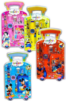 AMANVANI Boys/Girls Stationary Kit for Kids Birthday Return Gift for Kids Combo of 7 Item