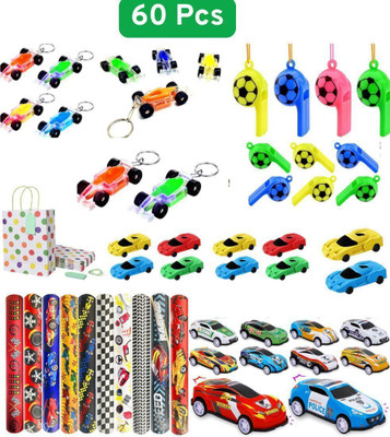 utsub Car Theme Birthday Party Return Gift /Stationery Kit For School Kids set of 10