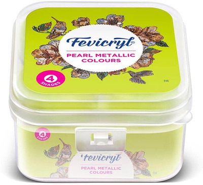 Fevicryl Pearl Metallic Kit 4 shade 40ml
