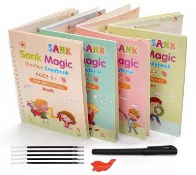 Vinstar Magic Practice Copybook ( 4 book+10 refill+1pen +1 grip)