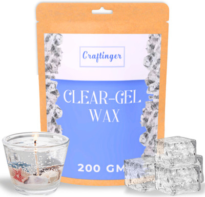 Craftinger 200g Gel Wax for Candle Making | Clear & Odorless