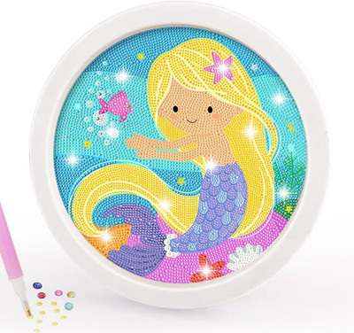 Happy Hues Diamond Painting Kits for Kids with Wooden Frame Cute Animal Art and Craft