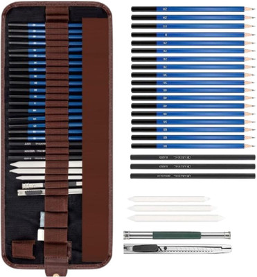 Wynhard 29 Pcs Sketch Pencils Set for Artist Drawing Pencils Set Sketching Pencil Set