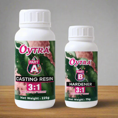 OYTRA Resin Art Kit 3:1 Epoxy 300g Set for Jewelry Keychains & DIY Craft Projects