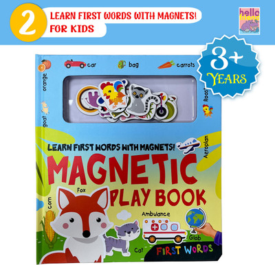 HELLO FRIEND Learn First Word With Magnet Magnetic play book(First Words)
