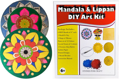 Lasella Mandala And Lippan DIY Art Kit Fun Creative