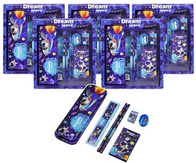 Asera Space Stationery Gift Pack | Birthday Return Gifts For Kids (Pack of 6)