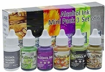 KRAFTMASTERS Alcohol Ink Highly Pigmented, Acid Free and Fast Drying Medium Mini Pack 3