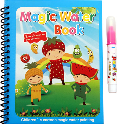 NidraNari Magic-Water Coloring Book Magic Water Drawing Book Reusable and Water-Reveal