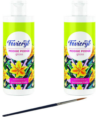 Fevicryl Pidilite Modge Pode Gloss , set of 2 with Painting brushNew