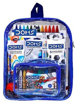 DOMS Smart Kit For Kids Combination of 9 Stationery Items