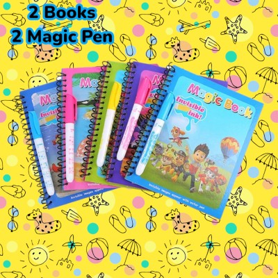 AirSoft 2 Magic Water Coloring Painting Book For Kids Cartoon Educational Drawing Pad