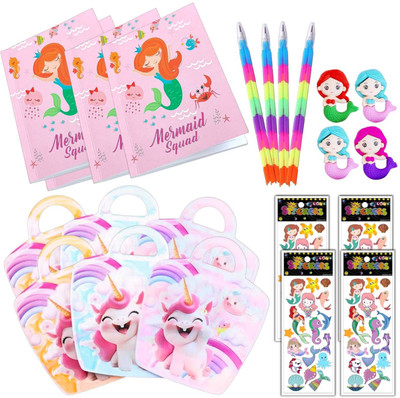 AMANVANI Navratri Special Combo of Kanjak Unicorn & Mermaid Stationery Gift Set for Girls