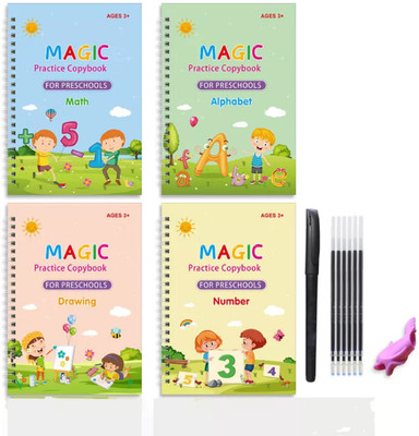 Gridlab Magic Practice Copybook Calligraphy Kids Handwriting Assorted Note Book