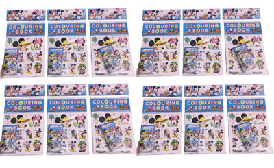 AMANVANI Colouring Books for Kids oloring Book and Crayon Set,Drawing book 12pcs