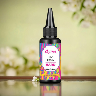 OYTRA 60g UV Resin HARD Clear Glossy Finish for Artists and Professionals Polymer Clay Gloss DIY Jewelry Craft Decoration Casting Coating