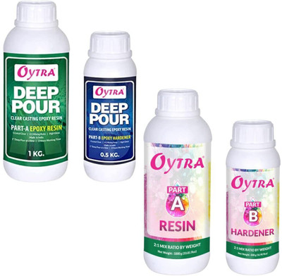 OYTRA 1.5 KG DEEP POUR and 1.5 Epoxy, Resin and Hardner Combo