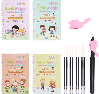 SOLIDA Magic Practice Copybook Reusable Writing tool Simple Hand Lettering for Kids