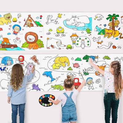 Bitline Painting Drawing Paper Roll for Kids Sticky Drawing Paper Early Educational Toys