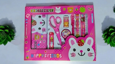 LIOGLOBAL Stationery Gift Set | Pencils Pen, Ruler Ink Pen & More | Birthday Gift for Kids