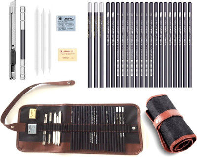 Wynhard 29 Pcs Sketch Pencils Set for Artist Drawing Pencils Set Sketching Pencil Set