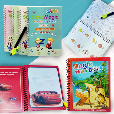AirMount ™Sank Magic Practice book with water magic book combo