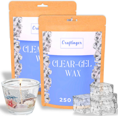 Craftinger 250Gm Gel Wax for Candle Making | Clear & Odorless